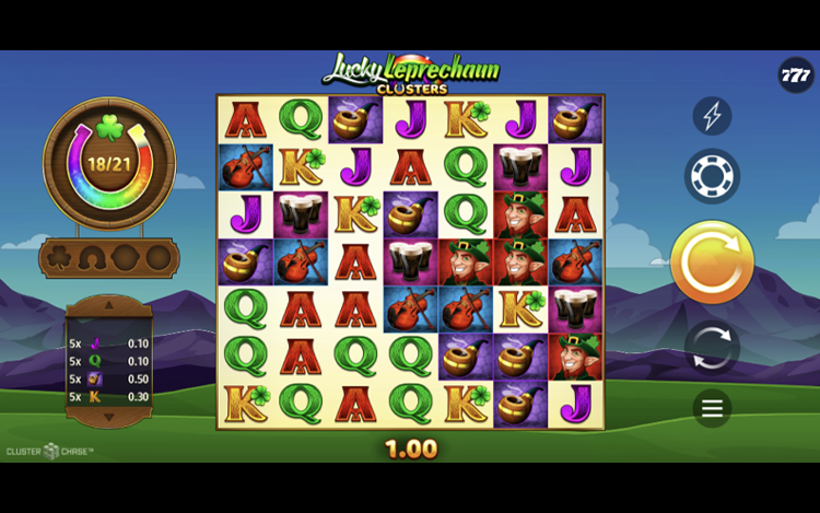 Lucky Leprechaun Clusters Gameplay