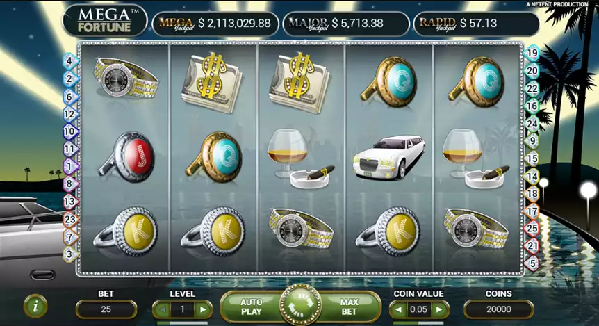 mega fortune slot game