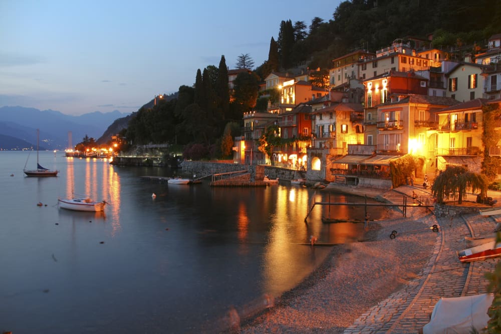 Evening on the shores of Lake Como