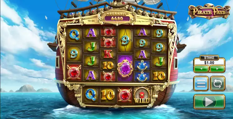 Pirate Pays Megaways gameplay