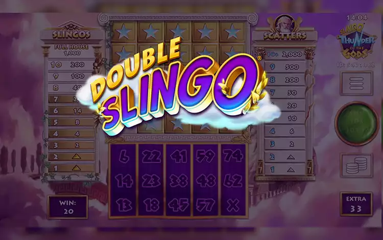 slingo thunder of the gods gameplay double slingo