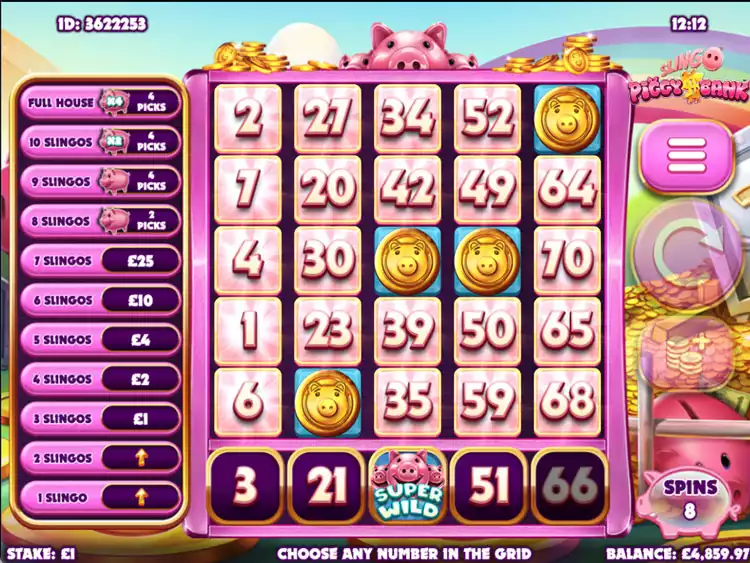slingo piggy bank game play 
