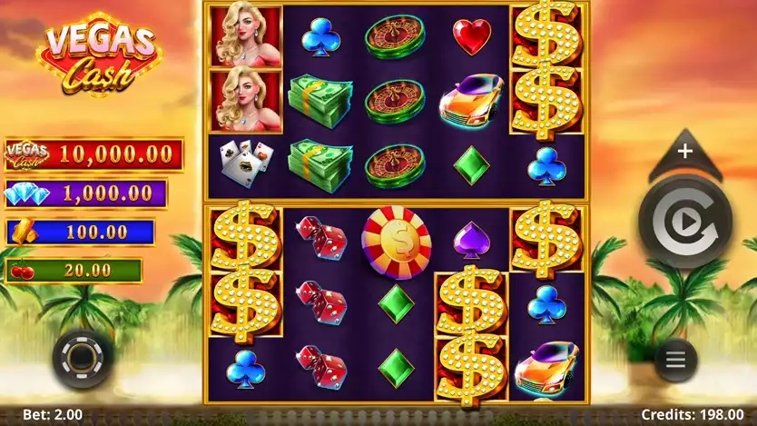Vegas Cash slot gameplay screenshot
