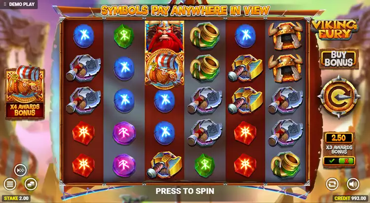 Viking Fury Spinifinity gameplay