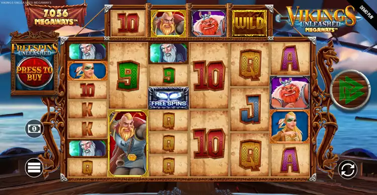 Vikings Unleashed Megaways gameplay