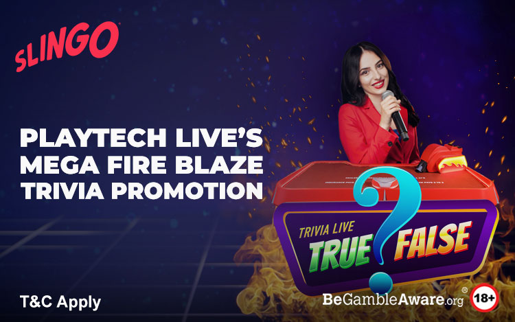 Playtech Live's Mega Fire Blaze Trivia Promo