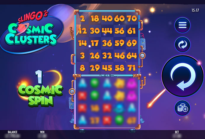 Slingo Cosmic Clusters Game