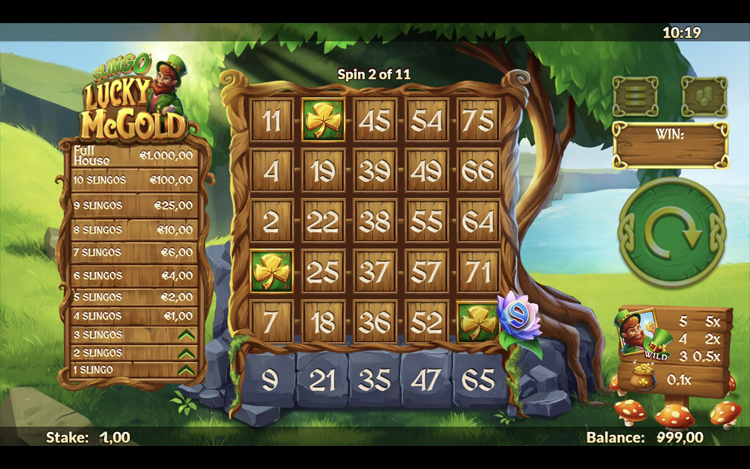 Slingo Lucky McGold Gameplay