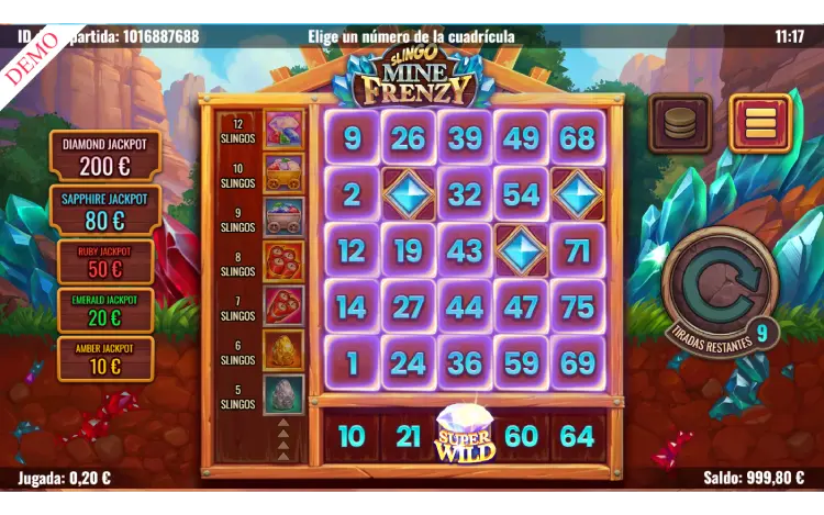 Slingo Mine Frenzy Slingo Online