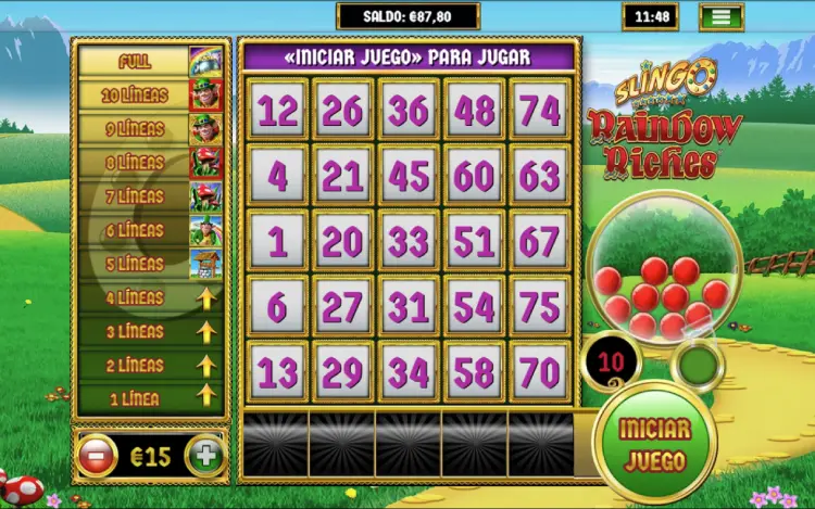 Slingo Rainbow Riches Slingo Online