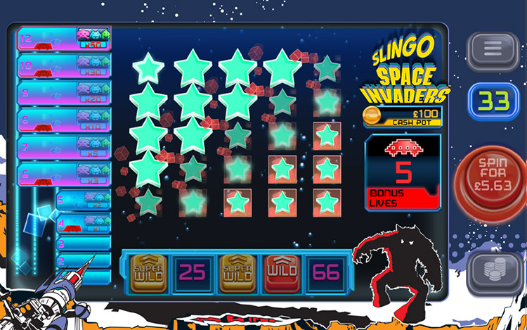 Slingo Space Invaders