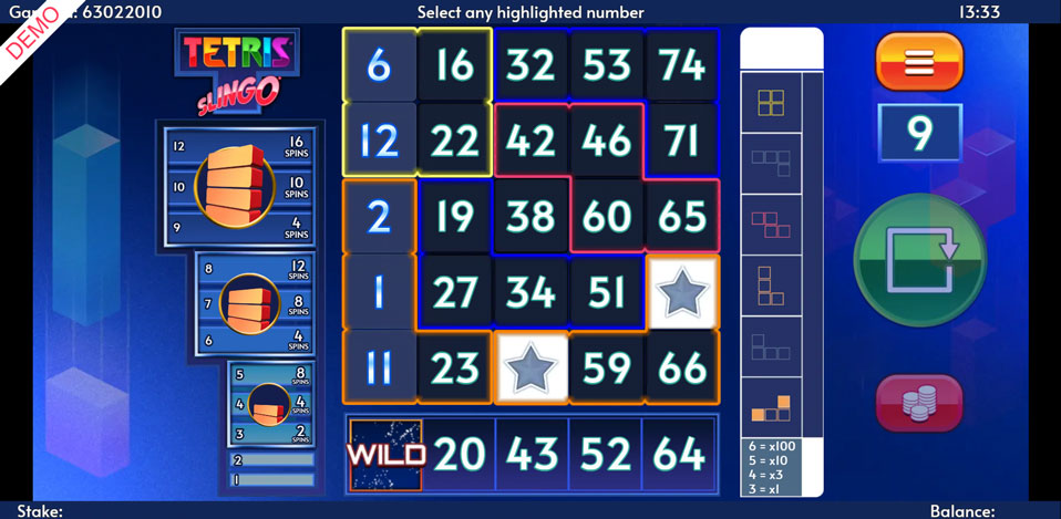 Tetris Slingo