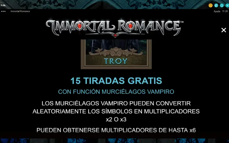 Tiradas Gratis Immortal Romance