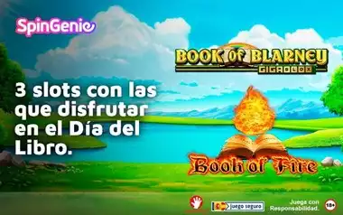 3 Slots con las que Disfrutar en el Dia del Libro