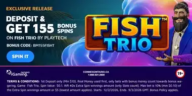 Fish Trio Arrives at Spin Genie with 155 Bonus Spins