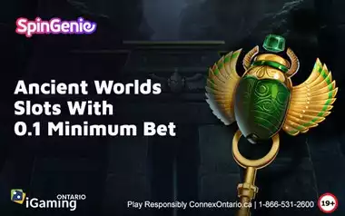 Ancient Worlds Slots with 0.1 Min Bet