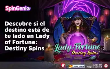 Descubre si el destino está de tu lado en Lady of Fortune: Destiny Spins