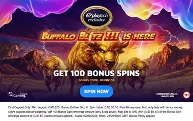 Play Buffalo Blitz III — Exclusive Playtech Launch at Spin Genie