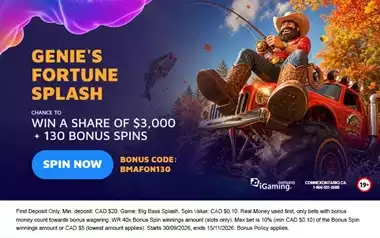 Genie's Fortune Splash: Six Weeks of Prize Draws at Spin Genie Ontario
