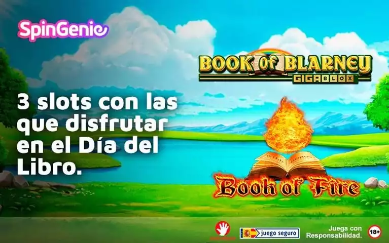 3 Slots con las que Disfrutar en el Dia del Libro