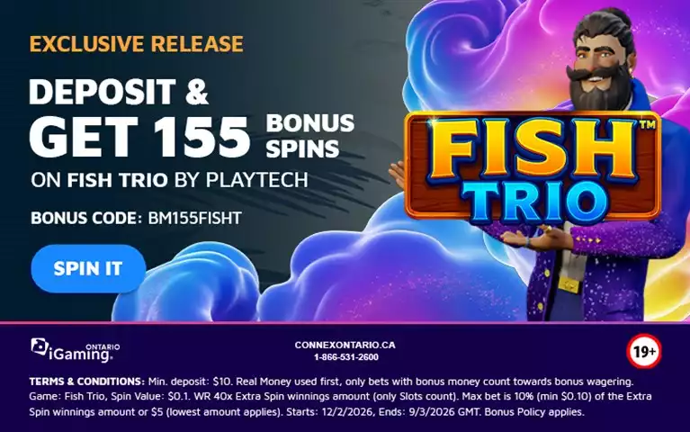 Fish Trio Arrives at Spin Genie with 155 Bonus Spins