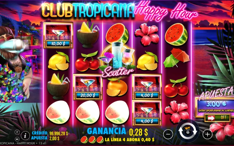 Club Tropicana Happy Hour Slot Online