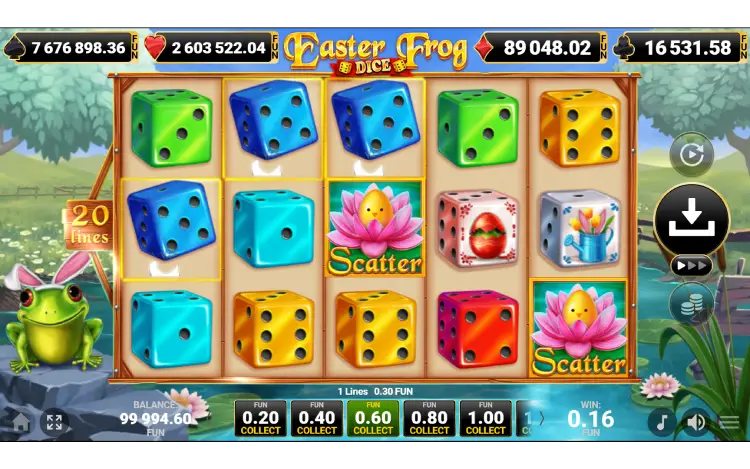 Easter Frog Dice Slot Online
