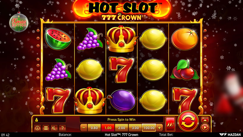 Hot Slot 777 Crown Xmas Edition Gameplay