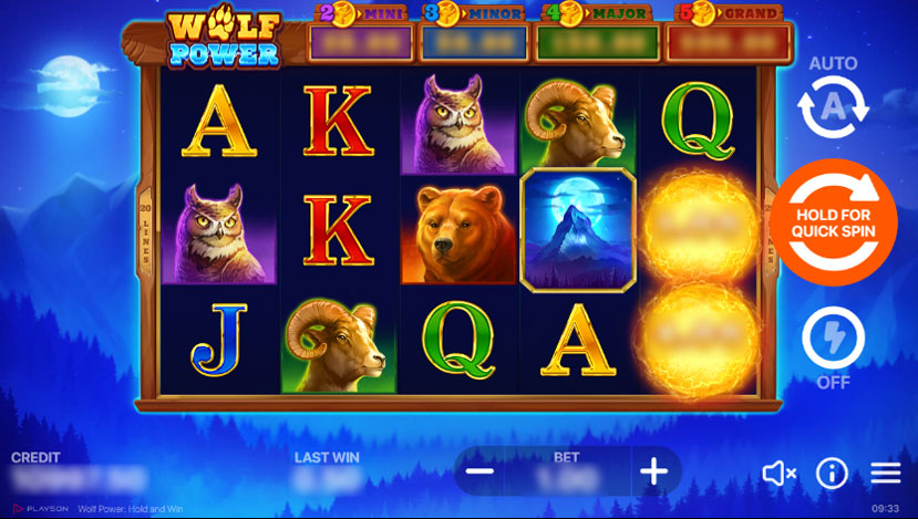 Wolf Power Hold and Win Slot