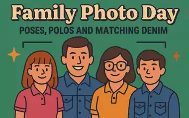 Family Photo Day: Poses, Polos and Matching Denim