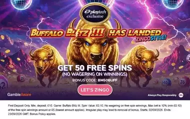 Buffalo Blitz III Has Landed with 50 Free Spins