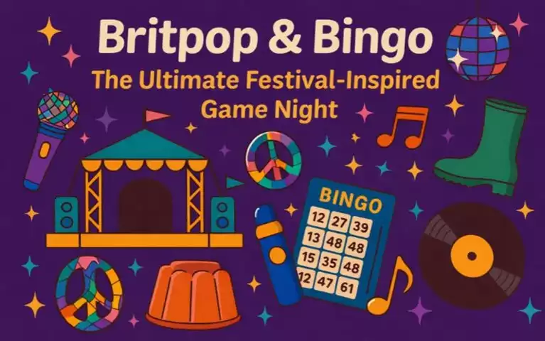 Britpop & Bingo: The Ultimate Festival-Inspired Game Night