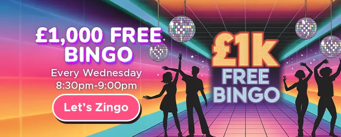 £1k Free Bingo Wednesdays