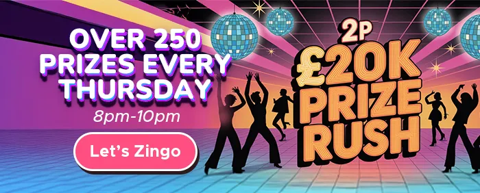 £20k Thursdays, 2p bingo