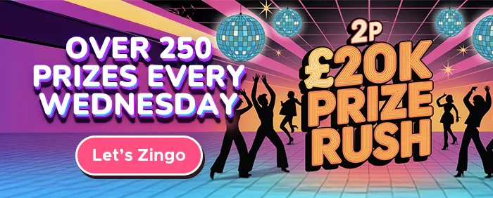 £20k Wednesdays, 2p bingo