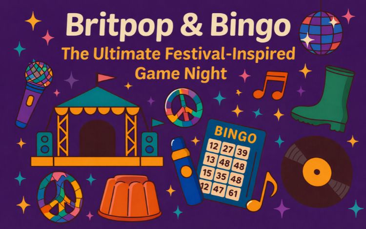 Britpop & Bingo: The Ultimate Festival-Inspired Game Night