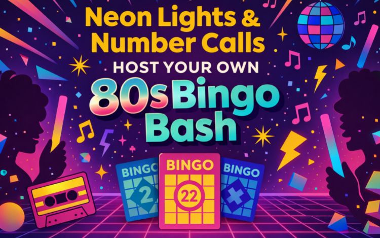 Neon Lights & Number Calls: Host Your Own 80s Bingo Bash