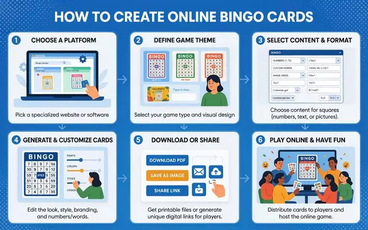 How to create online bingo cards step by step