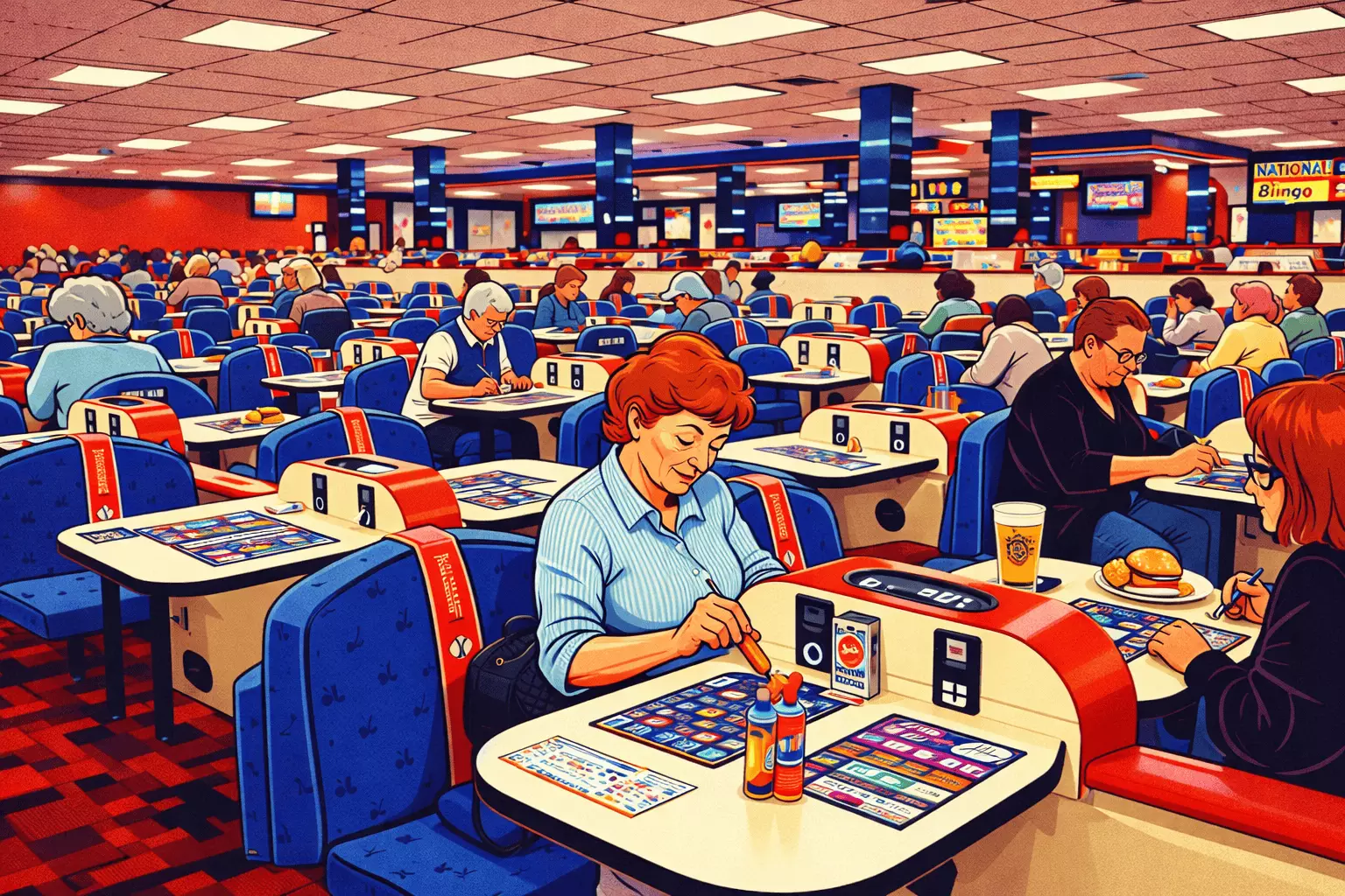 Traditional UK Bingo Hall