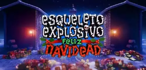 Esqueleto Explosivo Feliz Navidead
