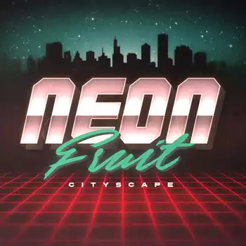 Neon Fruit Cityscape
