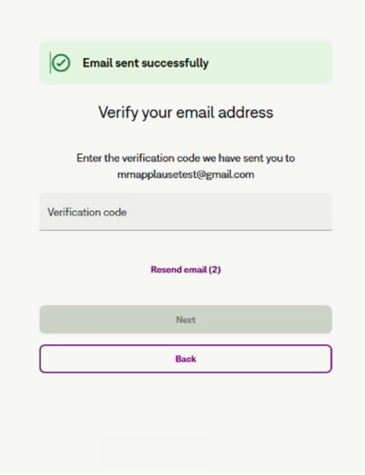 Verify your email